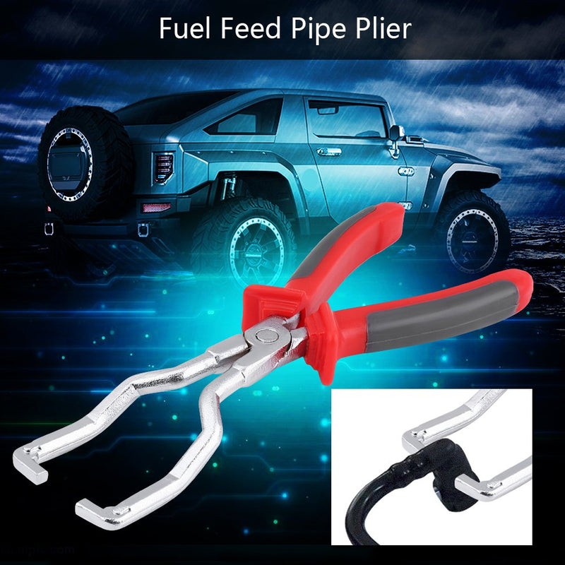 Keenso Car Fuel Line Pliers, 45# Steel Fuel Line Petrol Hose Inline Fuel Filter Clamp Removal Tool