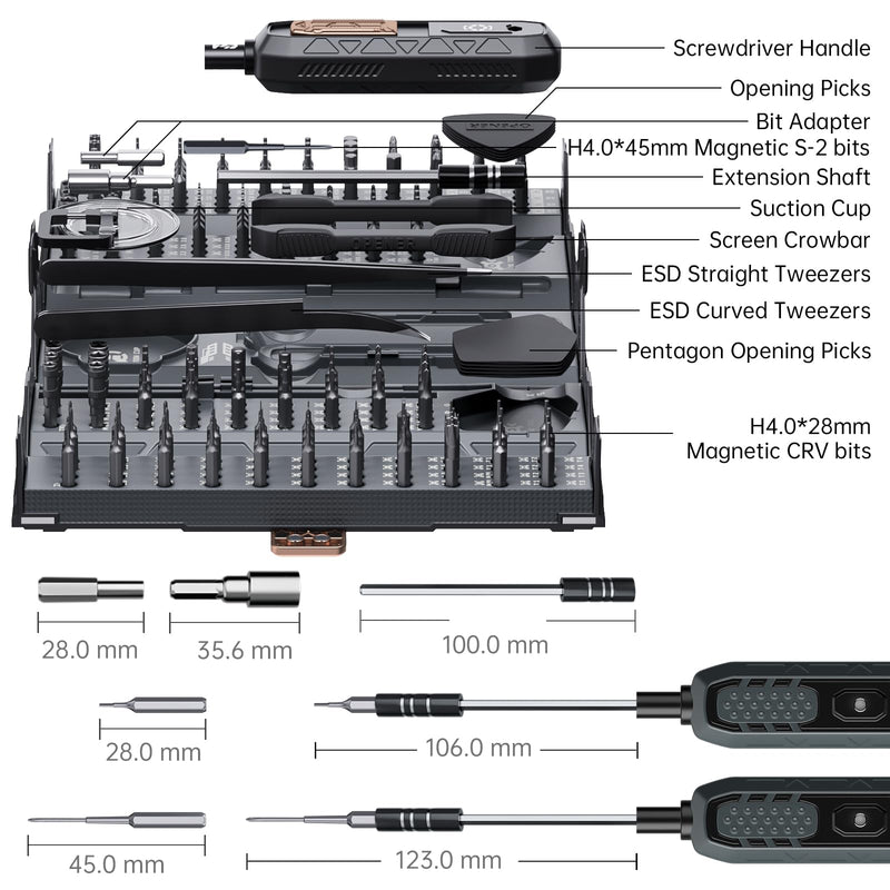 Mini Precision Manual Screwdriver Set,JAKEMY 180 in 1 Laptop Screwdriver Repair Tool Kit,Magnetic Multi-Bit Tiny Manual Screwdriver Bit Kit for DIY,Computer,PS5,Xbox,RC Car,Jewelers,Glasses,Watch,Home Jm-168
