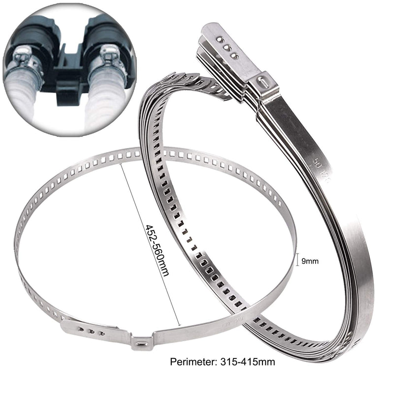 FEBRYTOLD 12 Pcs CV Boot Clamp, 6 Pcs Small and 6 Pcs Large Stainless Steel Universal Adjustable Stainless Steel Drive Shaft CV Boot Clamp