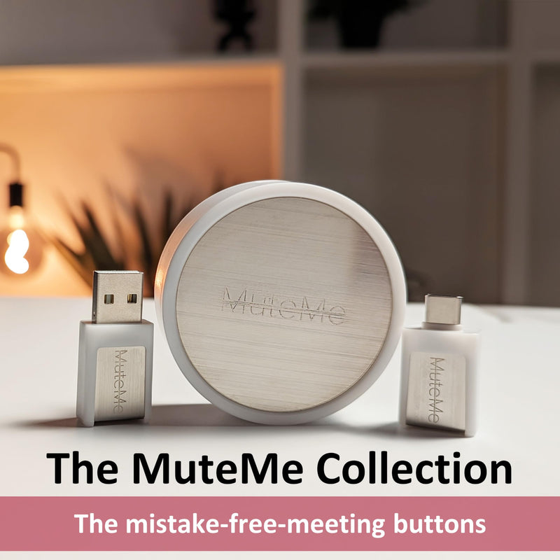 MuteMe Mini - USB C - Illuminated Physical Mute Button for Zoom, Teams, WebEx & More (As Seen on Shark Tank)! Mac/PC Compatible. USB Cord & Adapter Included. Free Software Download Required. MuteMe Mini -USB C