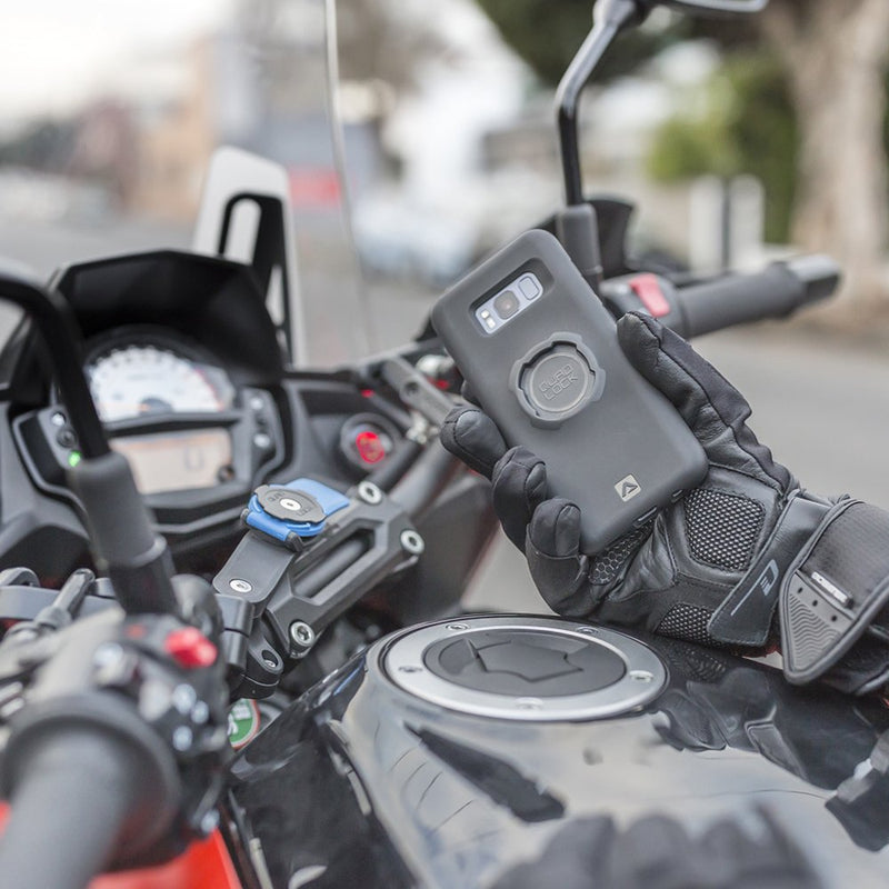 Quad Lock Motorcycle Handlebar Mount for iPhone, Samsung Galaxy and Pixel Smartphone mount only