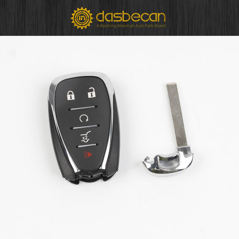 Dasbecan Key Fob Replacement Compatible with Chevy Traverse 2018 2019 2020 Blazer 2019 2020 Smart Proximity Keyless Entry Remote Control Replaces HYQ4EA 13529636 13519188 433Mhz 5 Buttons