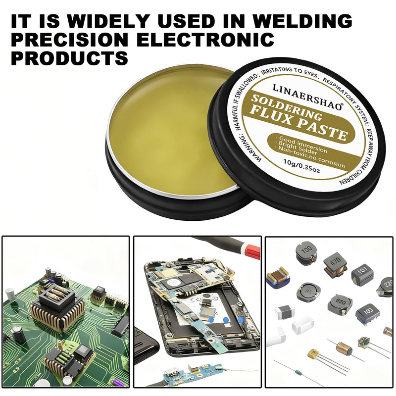 1 x 10 g flux paste, solder grease, flux | lead-free solder paste solder flux solder paste solder paste mechanics metal tin phone pc cards building elements 10g.
