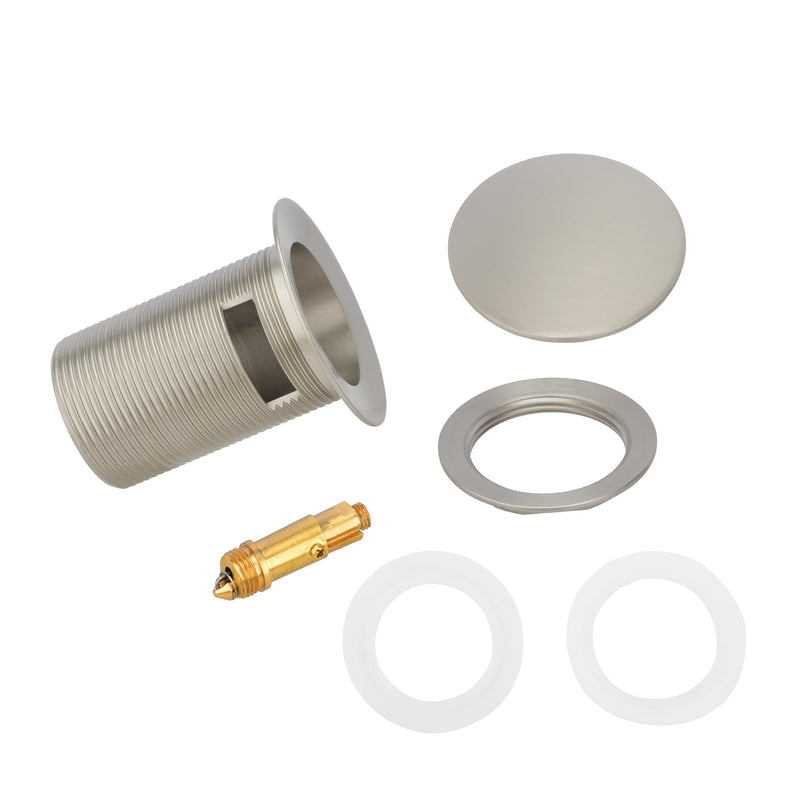 Freestanding Bathtub Drain Pop-up Stopper - Suitable for Most Bathtubs, Compatible With Rough-in Kit (Brushed Nickel Finish) Brushed Nickel Finish
