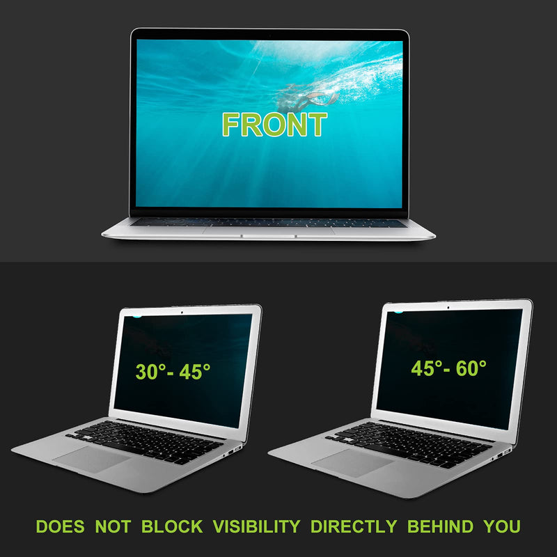 10.1 Inch Laptop Privacy Screen for 16:9 Aspect Ratio - Anti-Glare, Blue Light Filtering, Eye Protection, Removable Anti-Scratch Privacy Shield Screen 10.1in 10.1'' Widescreen (16:9)