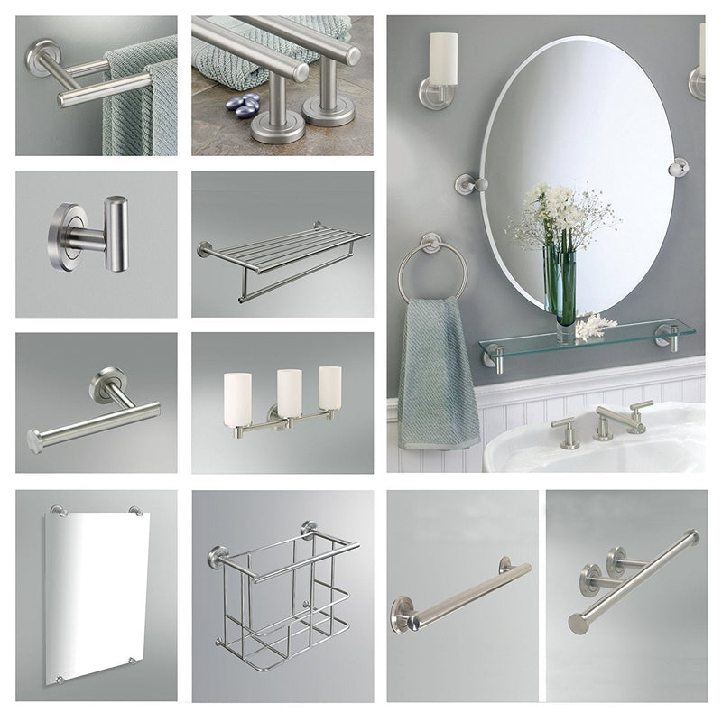 Gatco 4290 24" Latitude II Towel Bar, Satin Nickel 24 Inch