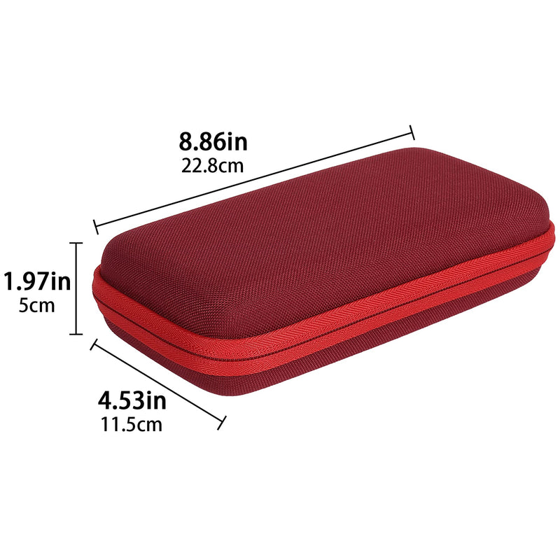 co2CREA Hard Case compatible with Texas Instruments TI-84 Plus CE/TI-84 Plus/TI-Nspire CX II CAS/TI-Nspire CX II/TI-83 Plus/TI-89 Titanium/TI-86 Color Graphing Calculator, Radical Red Radical Red Case
