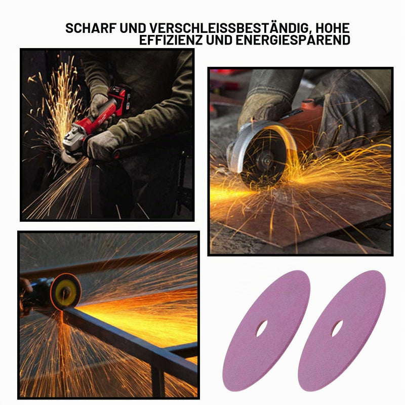 Corundum Sanding Discs 145mm Diameter 22.3mm Bore 3.2mm Thickness for Chainsaw Sharpener Pack of 2