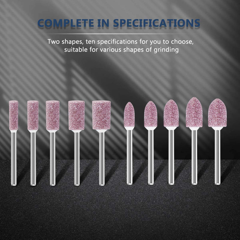 100 pieces grinding polishing head, 3 mm grinding shaft, grinding stone for polishing grinding accessories, polishing accessories set for rotary tools, multifunctional grinding polishing accessories