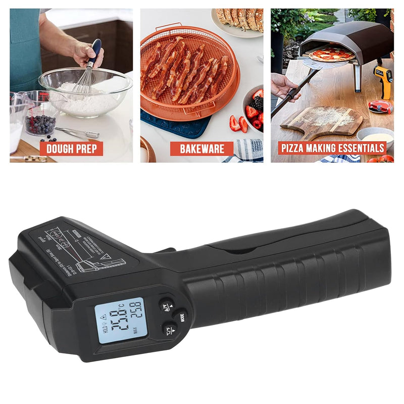 ERICKHILL Infrared Thermometer, -58°F~752°F (-50°C~400°C) Temperature Gun Non-Contact Digital Laser Thermometer with Adjustable Emissivity and Temp Alarm for Cooking Rook Repairs, Blue -50°C~400°C (-58°F~752°F)