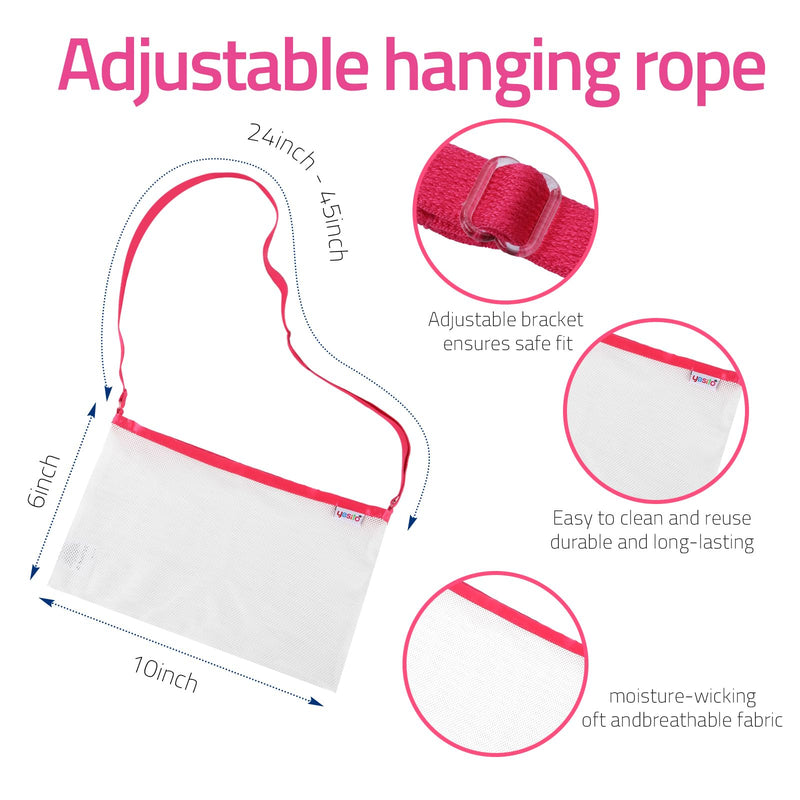 Mastectomy drainage pouch and Shower for Support Adjustable Comfort Lake Blue