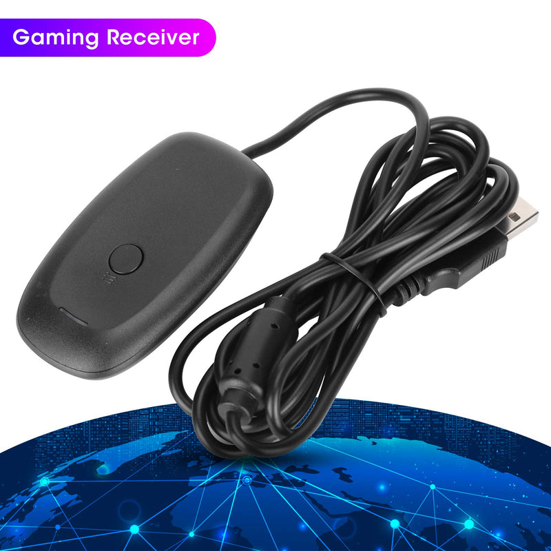 PUSOKEI Game Controller for, No Vibration PC Receiver Gaming Controller Adapter Console with USB Receiver for 360 [Video Game]
