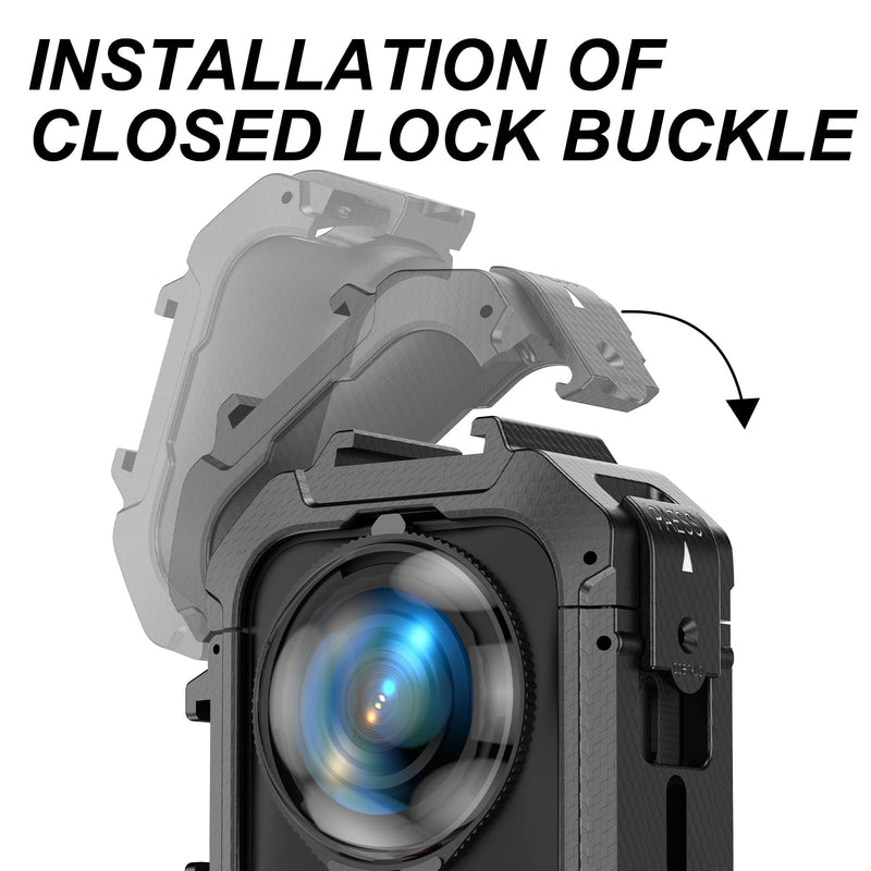 Frame Mounting Accessories for Insta360 One X5，PC Camera with 1/4 Cold Shoe Mount with Extra Adapter for Mic Flash Light