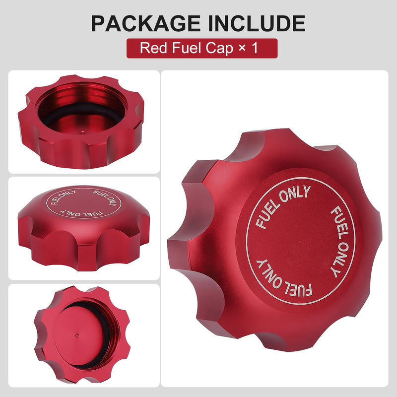 M MATI Fuel Cap Gas Cap Red for Polaris RZR Ranger General Sportsman Scrambler Magnum Outlaw Trail Blazer Boss RMK INDY SwitchBack IQ Rush