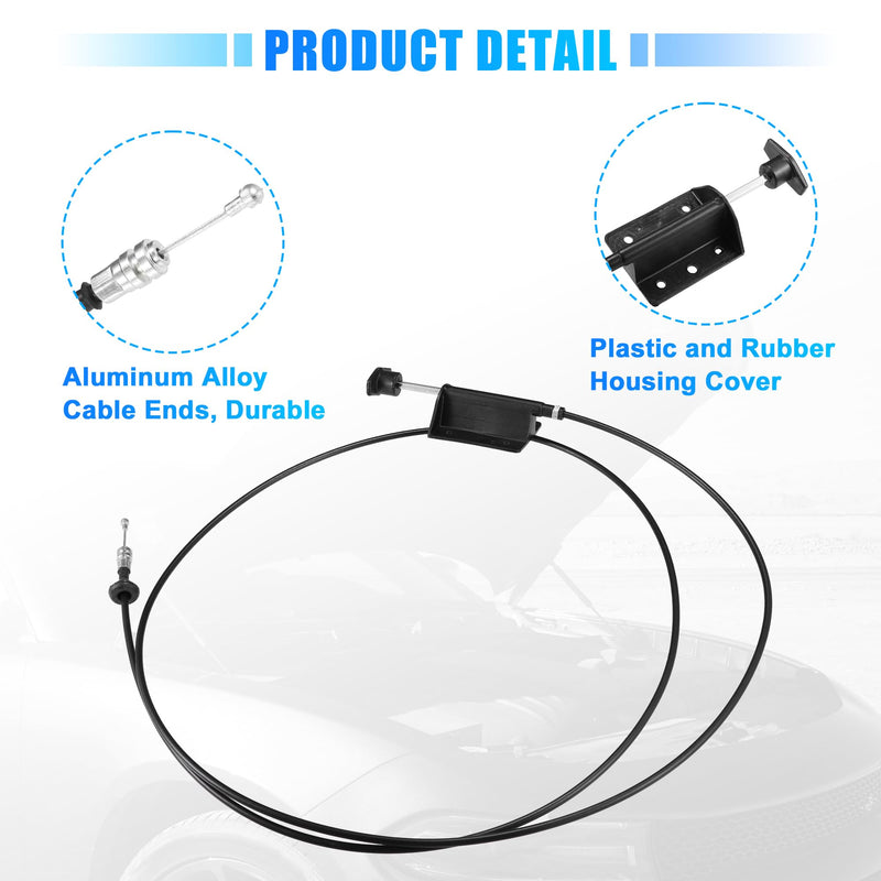 uxcell Hood Release Cable for Dodge D150 D250 W150 W250 Ramcharger 1990-1993 for Dodge W100 1984-1989 No.55024942 Front Hood Latch Lock Control Cable