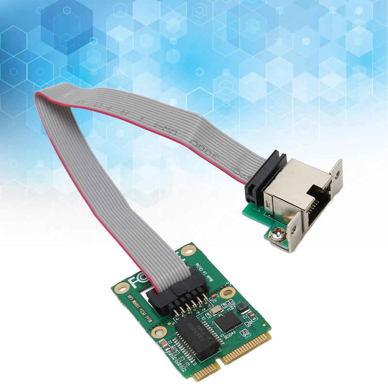 Mini PCIe Network Controller, PCI Express Ethernet with RJ45 LAN NIC, Gigabit Ethernet Support 10 100 1000M
