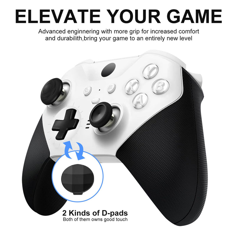 13 in 1 Metal Thumbsticks for Xbox One Elite Series 2 Controller,Accessories for Xbox Elite Controller Series 2,Gaming Accessory Replacement,Metal Mod 6 Swap Joystick,4 Paddles,2 D-Pads,1 Tool,Black