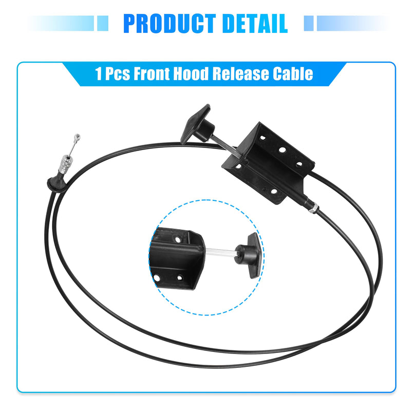 uxcell Hood Release Cable for Dodge D150 D250 W150 W250 Ramcharger 1990-1993 for Dodge W100 1984-1989 No.55024942 Front Hood Latch Lock Control Cable