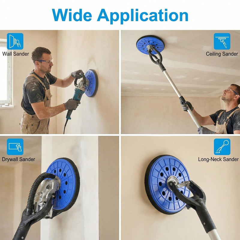 Giraffe Sander Diameter 215 mm, Sanding Disc with 10 Holes, Wall and Ceiling Sander, Replacement Parts, Compatible with DWS225BT/DC/R and DS 200/210/900/920/930 (Blue)