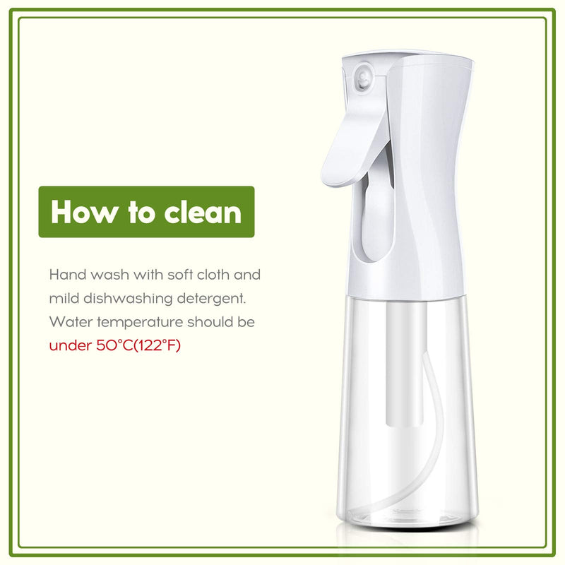 Mistifi Oliver Oil Sprayer for cooking, Spray bottle 6oz, Non-Aerosol Refillable Dispenser Oil Mister (set of 2) Set