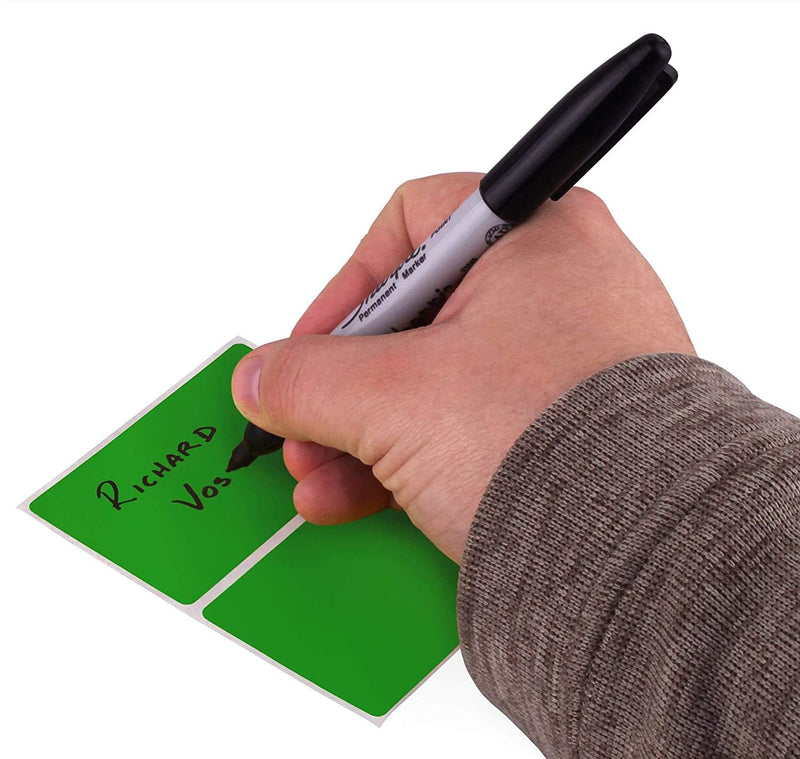 ChromaLabel 2 x 3 inch Permanent Rectangular Color Code Inventory Labels, 50 Stickers per Pack, Green