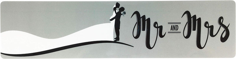Mr. and Mrs. Silhouette Water Bottle Labels 2 x 8 Inch 50 Total Stickers On A Roll Mr. and Mrs.