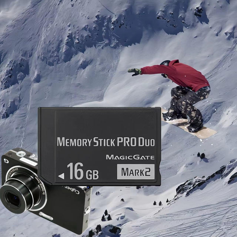 High-Speed 16GB Memory Stick Pro Duo Mark2 - for PSP and Camera Memory Cards