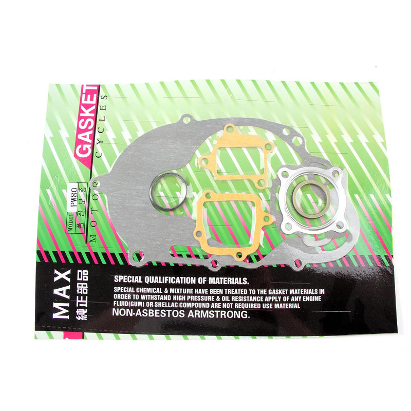 PW80 Gasket Kit, Complete Engine Gasket Set for PW80 PY80 Y-Zinger Peewee 80 Kid Bikes