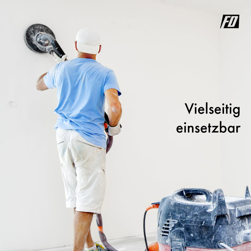 Professional sanding discs │ yellow │ 25 pieces │ Ø 225 mm │ 5 x grain 60/80/120/180/220 each │ for long-neck sanders │ self-adhesive │ sanding sheets │ sandpaper │ sanding pads │ by FD-Workstuff