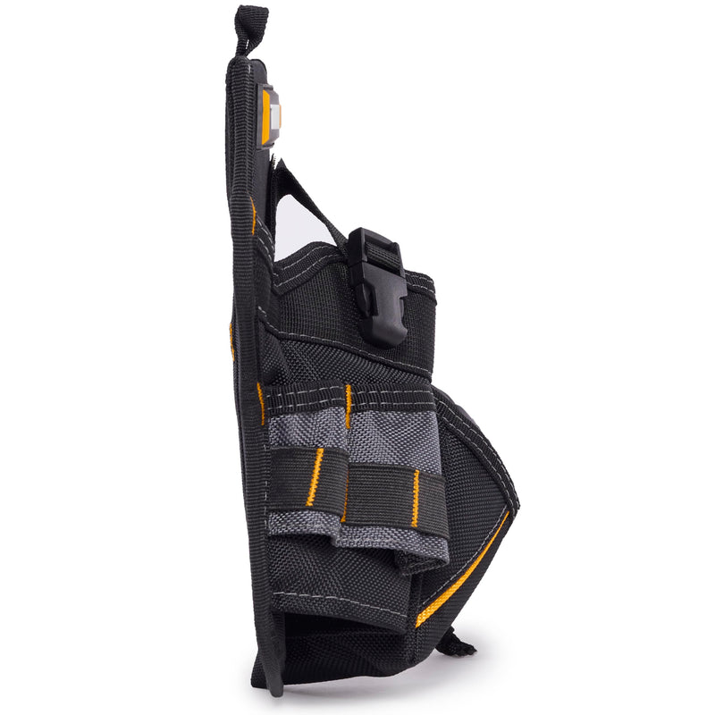 ToughBuilt - Utility Pouch, Heavy-Duty Tool Pouch with Multiple Pockets, Secure Attachment & Storage for Jobsite Use Drill Holster