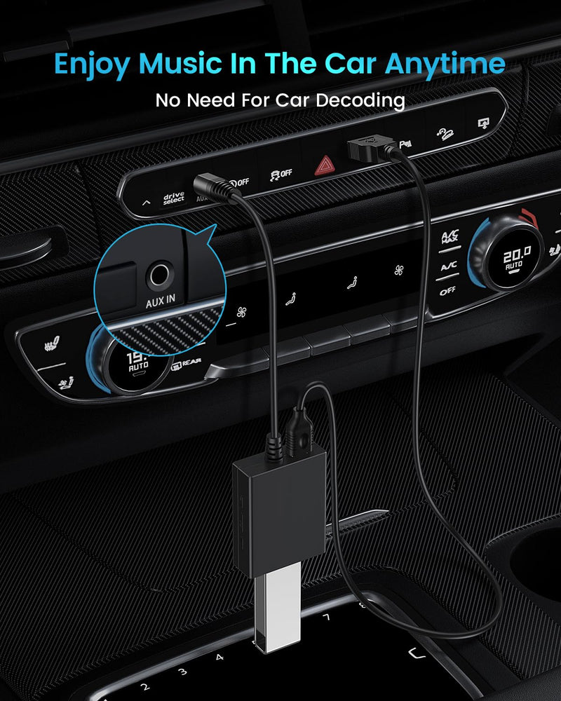 ANDTOBO USB to Aux Audio Adapter, 3.5mm Male to USB Female for Playing Music with USB Drive in Your Car