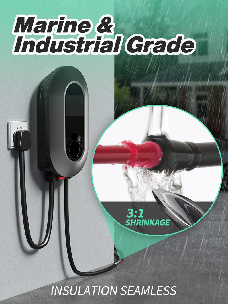 3:1 heat shrink tubing Ø7.9mm & 2m length, heat shrink tubing sold by the meter, waterproof, insulating tape, and cable connecting heat shrink tubing, 5 diameter options (black) Ø7.9mm & 2m