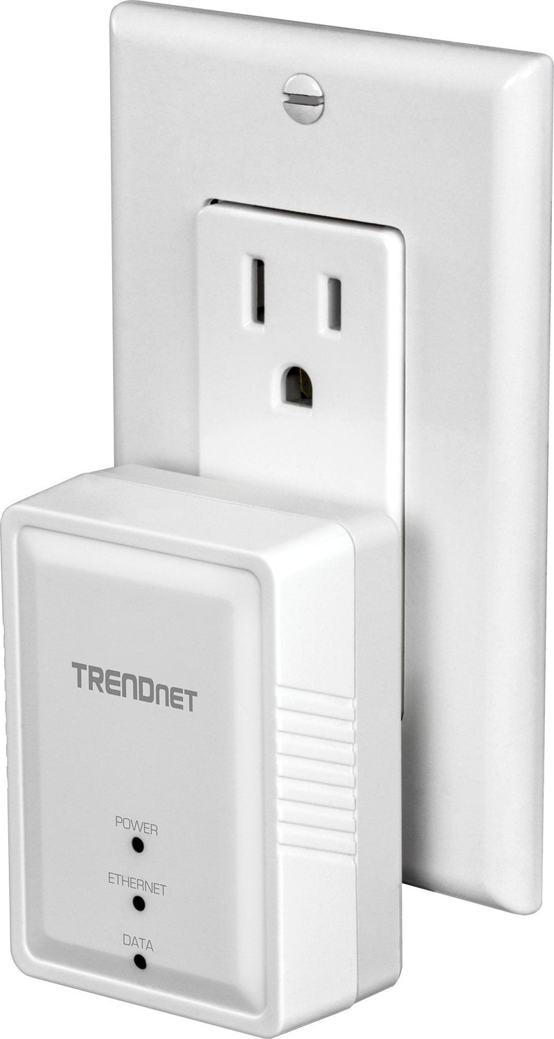TRENDnet Powerline 500 AV Nano Adapter Kit, Includes 2 x TPL-406E Adapters, Cross Compatible with Powerline 600-500-200, Windows 10, 8.1, 8, 7, Vista, XP, Plug & Play Install, White, TPL-406E2K