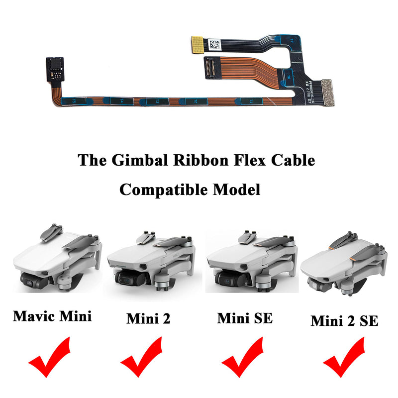 for DJI Mini 2 Flex Cable Replacement for DJI Mini 2 Gimbal Ribbon Flex Cable for DJI Mini Mavic Mini SE Drone Mini 2 SE Gimbal Connect Board Flexible Wire Flat Cable Spare Repair Parts