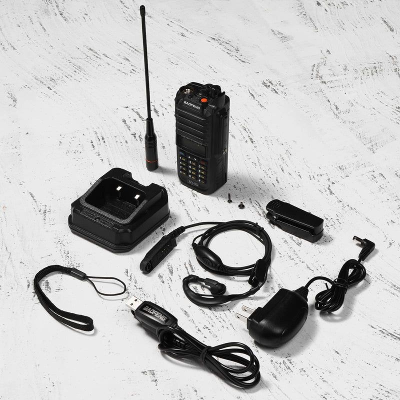 Baofeng UV-9G GMRS Radio (2 Pack), IP67 Waterproof Outdoors Two Way Radios, Long Range Rechargeable with Programming Cable and RA-MD2 Antennas, GMRS Repeater Capable, Support Chirp 2PCS+Antennas
