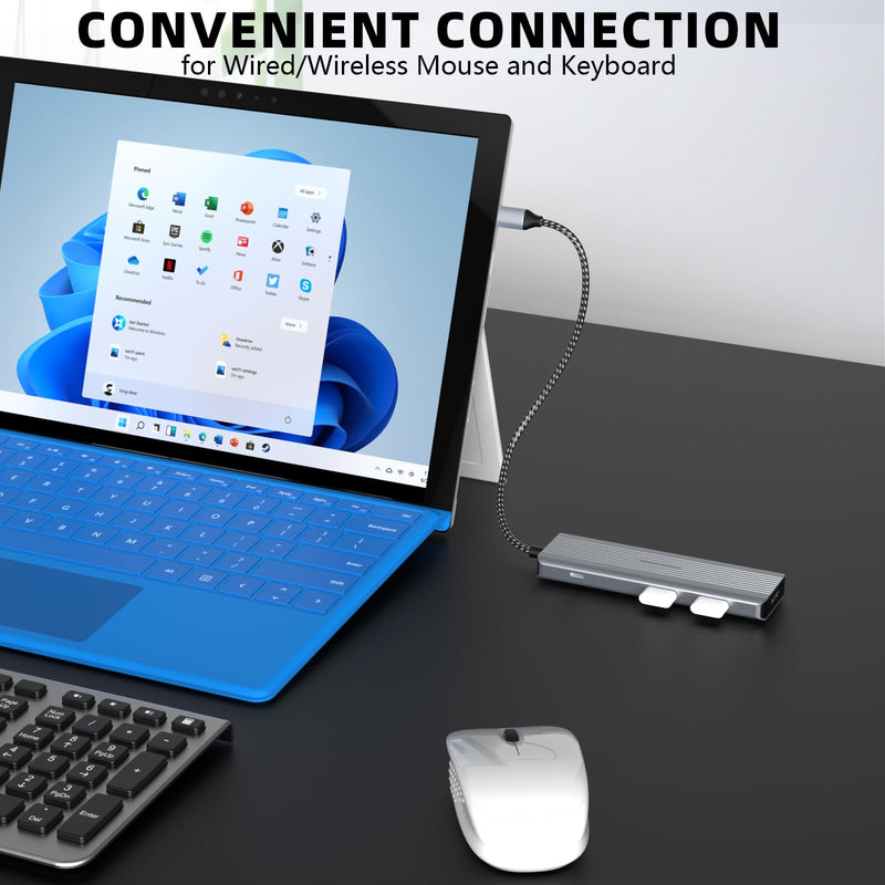 USB C Hub, TOTU 9-in-1 USB C Adapter with 4K HDMI, 100W PD Charging, SD/TF Card Reader, USB 3.0/2.0 Portsfor USB C Laptops and Other Type C Devices