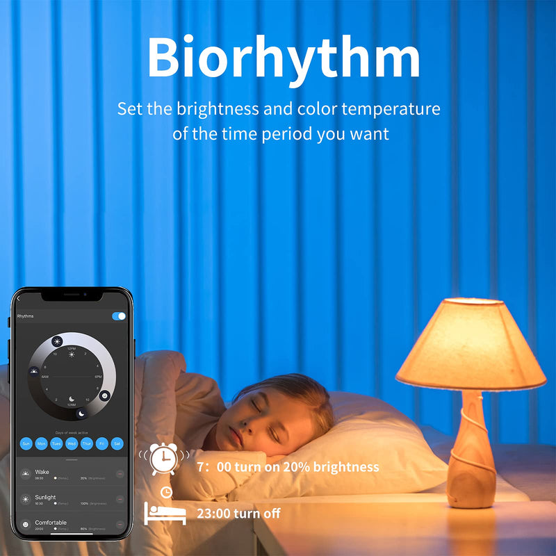 Fitop Alexa Smart Light Bulbs, E14 WiFi LED Lamps Dimmable Light Bulb 4.9W 470Lm+2700-6500K+RGB 16 Million Colors, App Control Compatible with Alexa/Google Home, Voice Control 2 Pack Single E14-2 Pieces