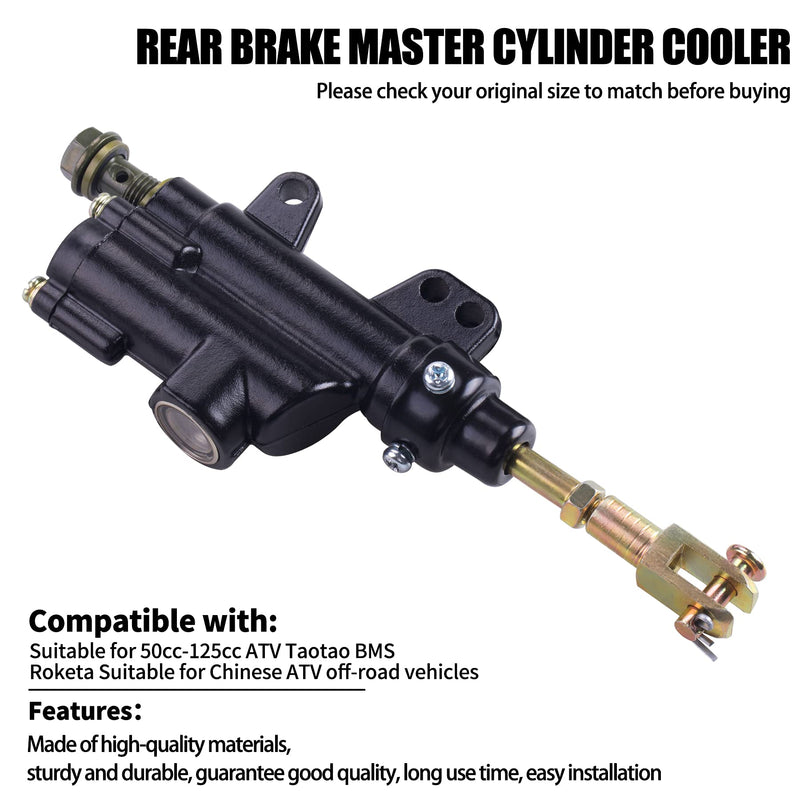 Rear Brake Master Cylinder Coolster 10mm For 50cc-125cc ATVs Taotao BMS Roketa for Chinese ATV dirtbike