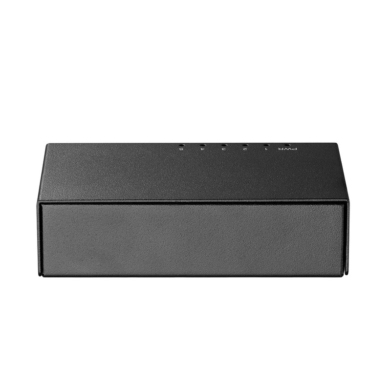 MokerLink 5 Port Gigabit Unmanaged Ethernet Switch, 4 x 100/1000Mbps Ports and 1 Gigabit Uplink, Home Office Network Hub Splitter, Metal Desktop & Wall Mount Network Switch 5x1G
