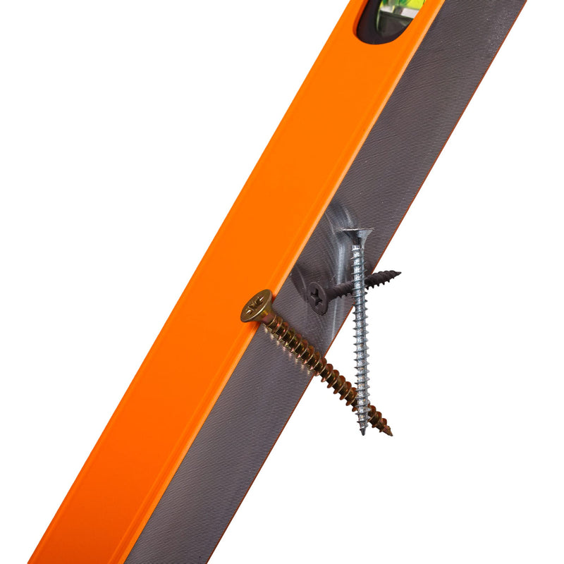 MIVOS - Aluminum spirit level 80 cm with mirror function - 3 precise levels - spirit level with increased measuring accuracy and ergonomic aluminum profile 800 mm
