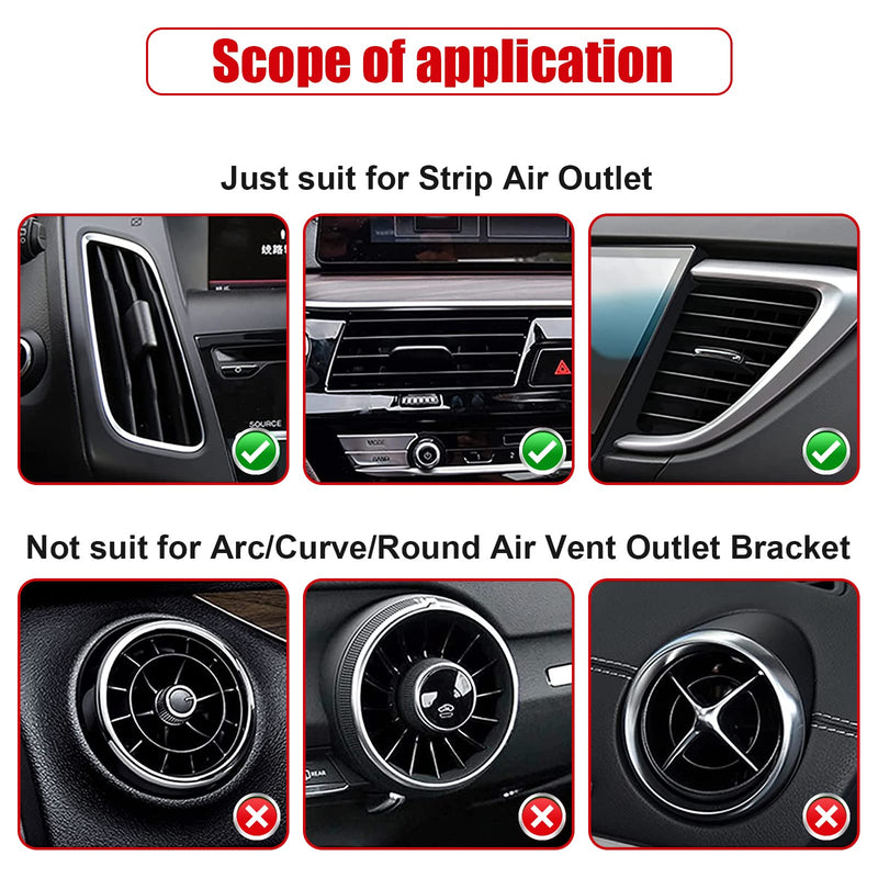 20 Pieces Universal Car Air Conditioner Vent Trim Decoration Strip Accessories, Waterproof Flexible Shiny Auto Car Vent Interior Accessories for All Air Vent Outlet (A-Red - 20 Pieces) A-Red - 20 Pieces
