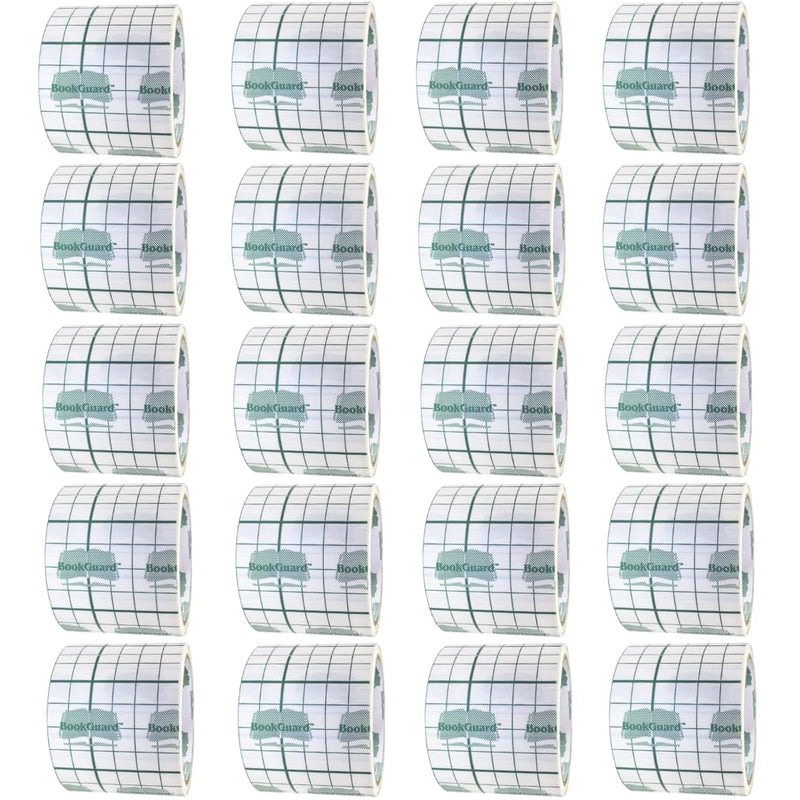 BookGuard 3" Vinyl Archival Bookbinding Book Repair Clear Tape, 30' per Roll - Case of 20
