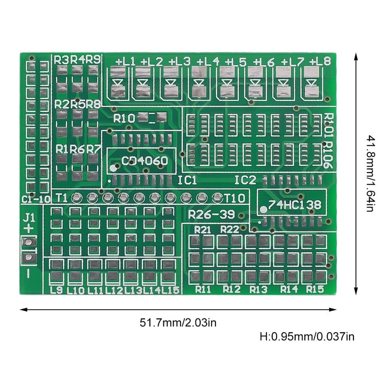 RGB LED flashing controller DIY kit, DC 4V-6V SMD soldering practice board, SMD component welding practice electronics suite for practicing soldering