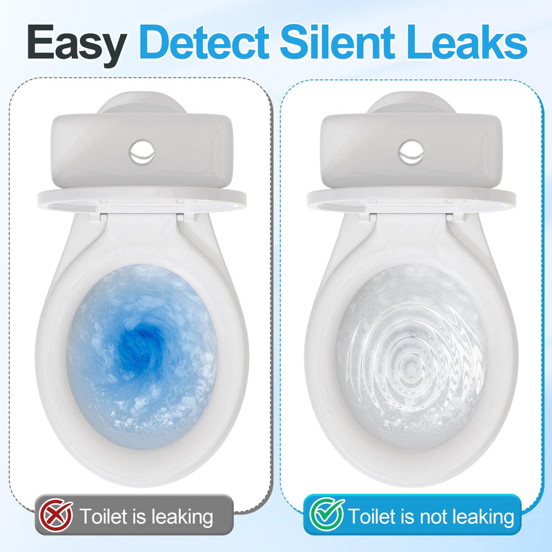Demissle 150 Pcs Toilet Leak Detection Tablets, Blue Bowl Dye Tablets with Storage Bottle, Detect Silent Tank Leaks, Water Tracer Dye for Bathroom Toilets Detection