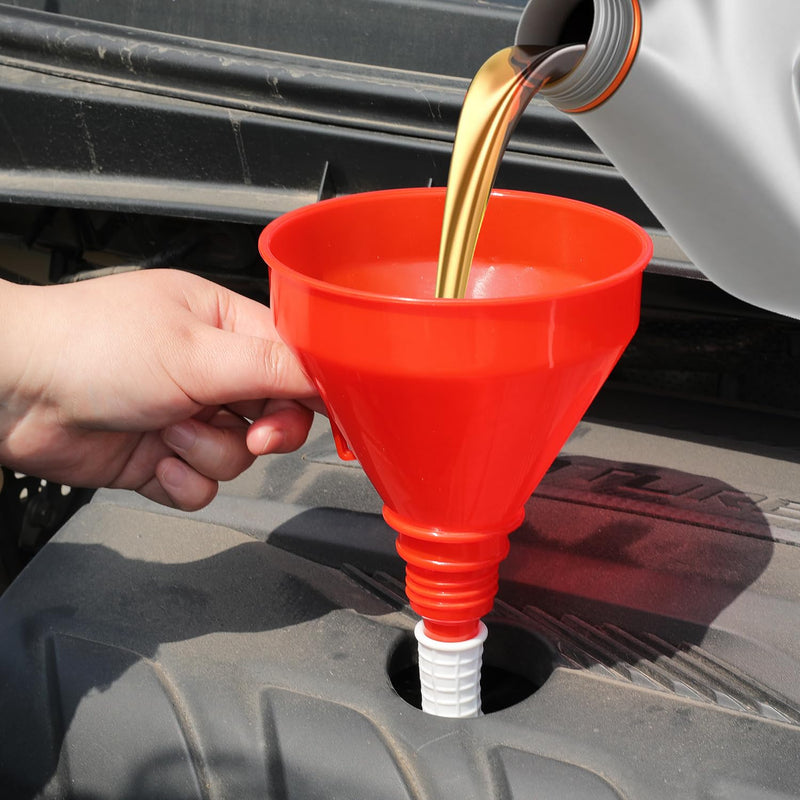 Wide Mouth Oil Funnel Flexible Fuel Funnel with Long Hose Funnels for Automotive Use Car Funnel for Engine Gas Gasoline Diesel Fluid Liquid (1) 1