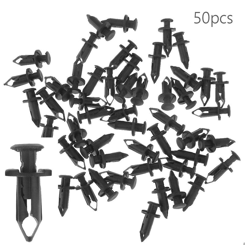 Plastic Fender Clips Body Rivets Replacement for Honda Rancher Foreman Rubicon Rincon TRX680 TRX650 (50-Pack)