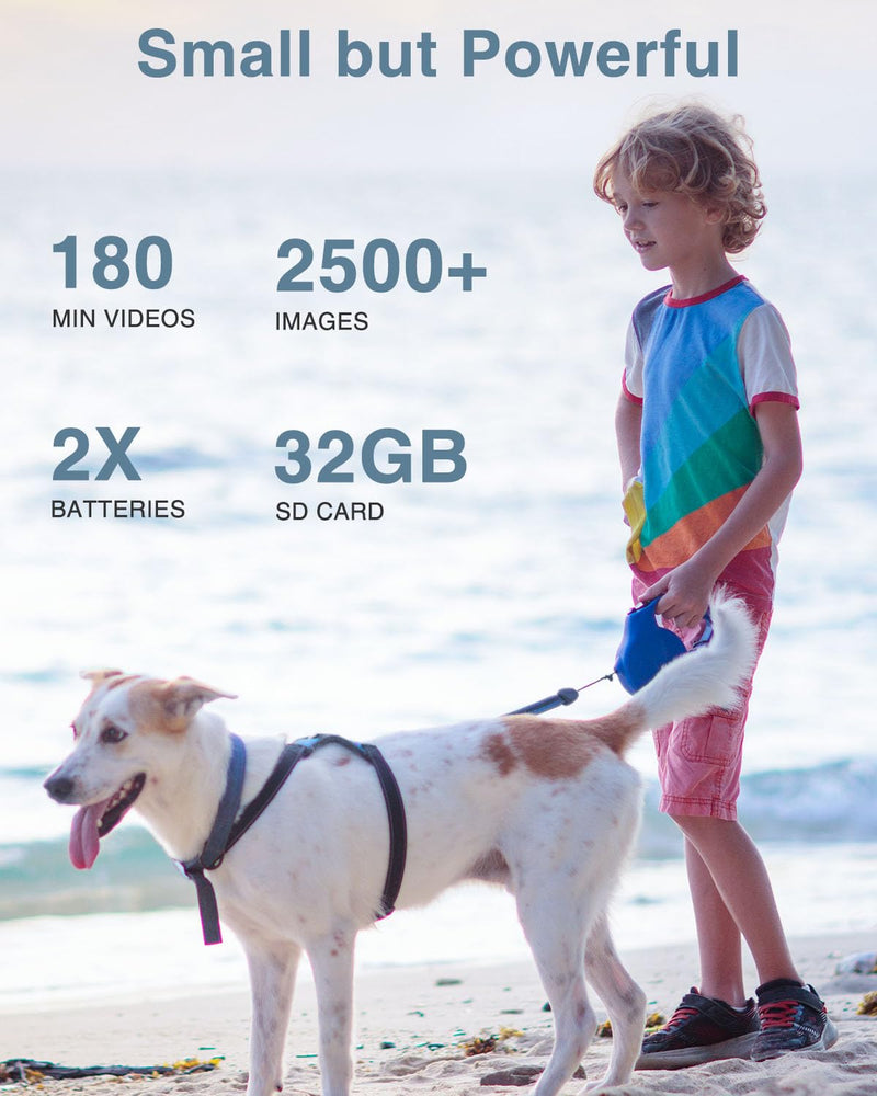 Digital Camera, Kids Camera FHD 1080P Point and Shoot Camera with 16X Zoom Anti Shake, Small Compact Camera for Teen Starter Children Kid Student Girl Boy(Pearl White) Pearl White