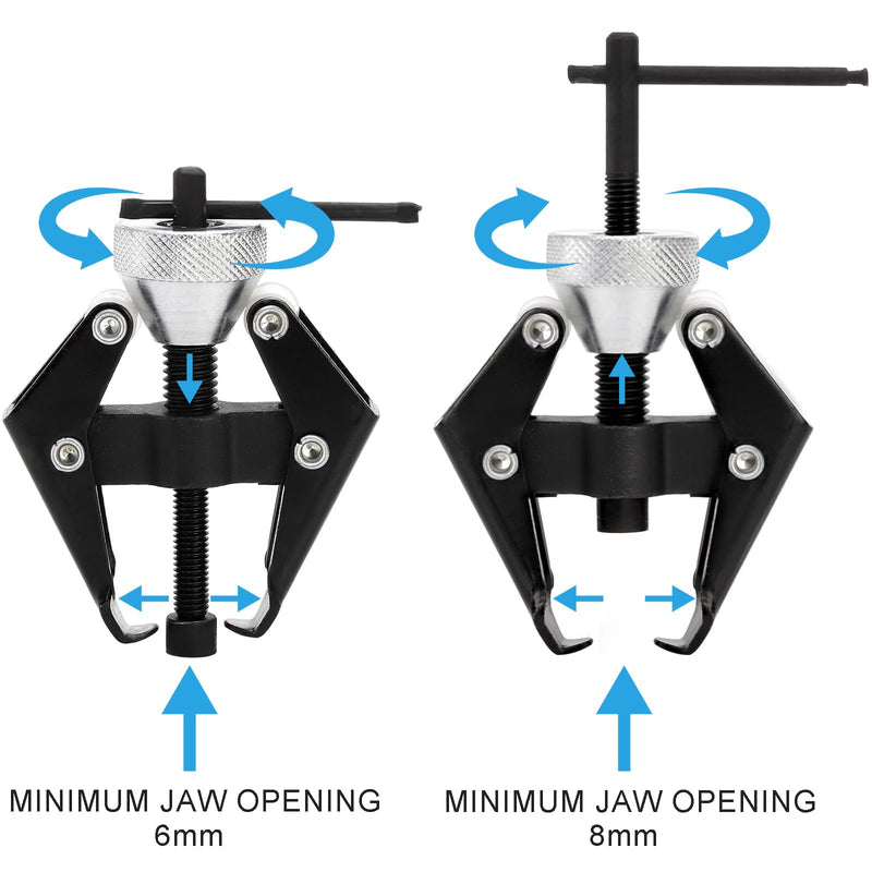 WUWEOT Battery Terminal and Wiper Arm Puller, Windshield Wiper Arm Bearing Remover Tool, Portable Car Windscreen Wiper Blade Arm Puller Remover