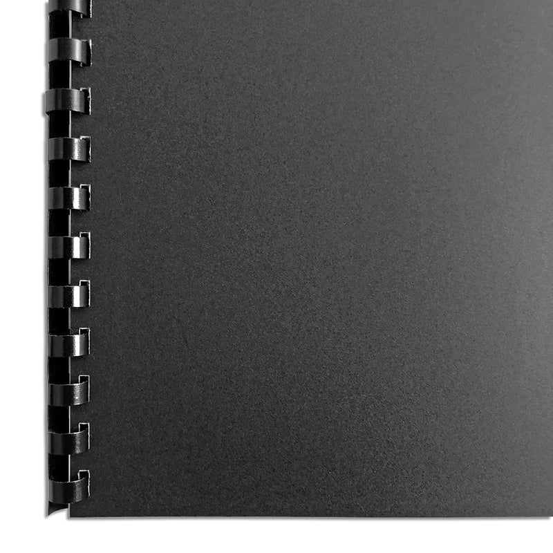 HOUYEE 1/2 Inch Plastic Binding Comb 19 Ring, 90 Sheet Capacity, Letter Size Black Comb Binding Spines (200 Pack) 1/2" ( 90 sheet capacity)