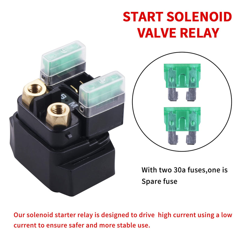 Starter Solenoid Relay for Yamaha - ATV Starter Solenoid for YFM 350 400 450 660 - Raptor Grizzly Kodiak Wolverine Big Bear